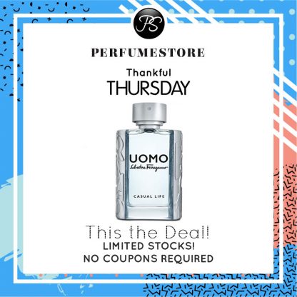 SALVATORE FERRAGAMO UOMO CASUAL LIFE EDT FOR MEN 100ML [THANKFUL THURSDAY SPECIAL]