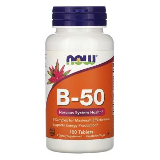 NOW Foods, B-50, 100 Tablets