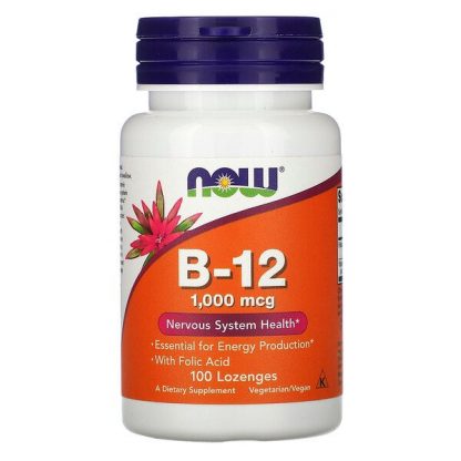 NOW Foods, B-12, 1,000 mcg, 100 Lozenges