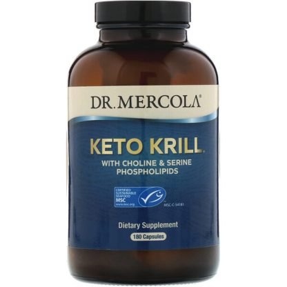 Dr. Mercola, Keto Krill with Choline & Serine Phospholipids, 180 Capsules