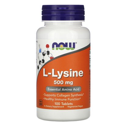 NOW Foods, L-Lysine, 500 mg, 100 Tablets