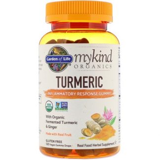 Garden of Life, MyKind Organics, Turmeric, Inflammatory Response Gummy, 120 Vegan Gummy Drops