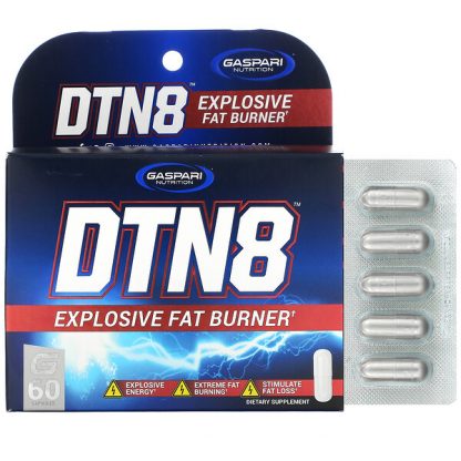 Gaspari Nutrition, DTN8, Explosive Fat Burner, 60 Capsules