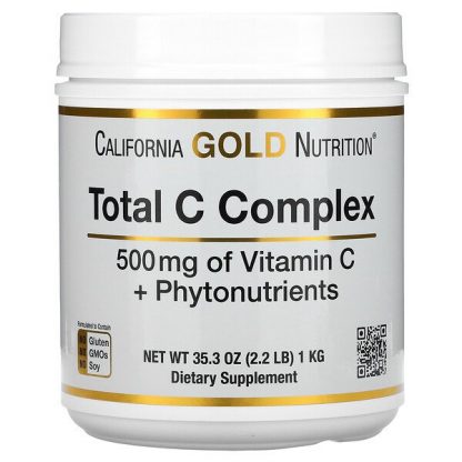 California Gold Nutrition, Total C Complex, Vitamin C + Phytonutrients, 500 mg, 2.2 lb (1 kg)