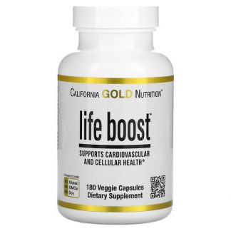 California Gold Nutrition, Life Boost, 180 Veggie Capsules