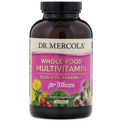 Dr. Mercola, Whole-Food Multivitamin Plus Vital Minerals for Women, 240 Tablets