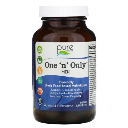 Pure Essence, One 'n' Only Men, Whole Based Multivitamin, 30 Tablets