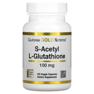 California Gold Nutrition, S-Acetyl L-Glutathione, 100 mg, 120 Veggie Capsules