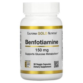 California Gold Nutrition, Benfotiamine, 150 mg, 90 Veggie Capsules