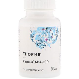 Thorne Research, PharmaGABA-100, 60 Capsules