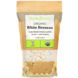 Sky Organics, Organic White Beeswax, 16 oz (454 g)