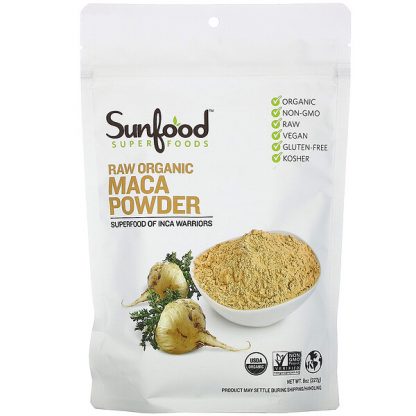 Sunfood, Superfoods, Raw Organic Maca Powder, 8 oz (227 g)