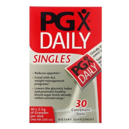 Natural Factors, PGX Daily, Singles, Unflavored Granules, 30 Sticks, (2.5 g) Each