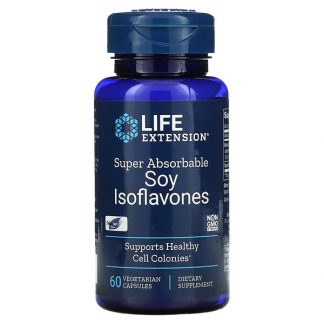 Life Extension, Soy Isoflavones, Super Absorbable, 60 Vegetarian Capsules