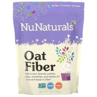 NuNaturals, Oat Fiber, 1 lb (454 g)