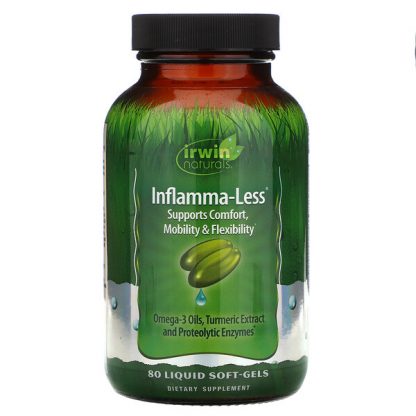 Irwin Naturals, Inflamma-Less, 80 Liquid Soft-Gels