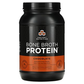 Dr. Axe / Ancient Nutrition, Bone Broth Protein, Chocolate, 2.22 lbs (1008 g)