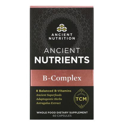 Dr. Axe / Ancient Nutrition, Ancient Nutrients, B-Complex, 60 Capsules