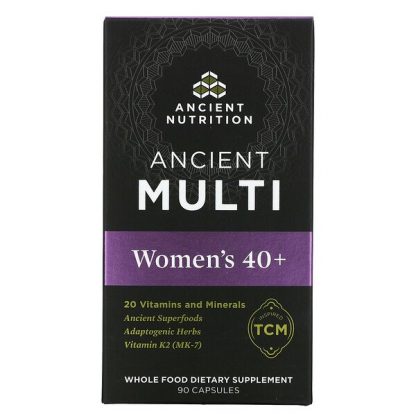 Dr. Axe / Ancient Nutrition, Ancient Multi, Women's 40+, 90 Capsules