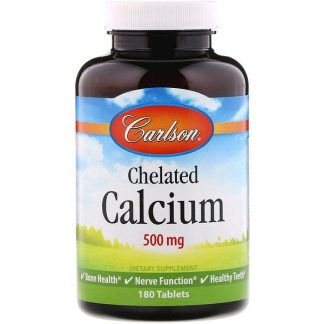 Carlson Labs, Chelated Calcium, 250 mg, 180 Tablets