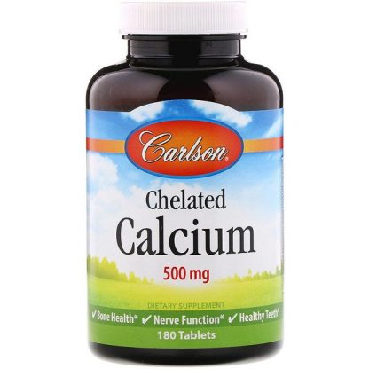 Carlson Labs, Chelated Calcium, 250 mg, 180 Tablets