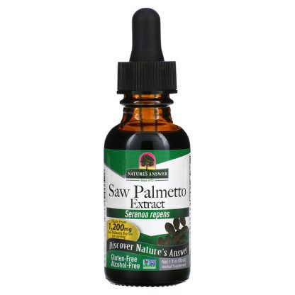 Nature's Answer, Saw Palmetto Extract, Alcohol-Free, 1,200 mg, 1 fl oz (30 ml)