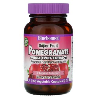 Bluebonnet Nutrition, Super Fruit, Pomegranate Whole Fruit Extract, 60 Vcaps