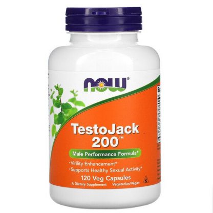 NOW Foods, TestoJack 200, 120 Veg Capsules