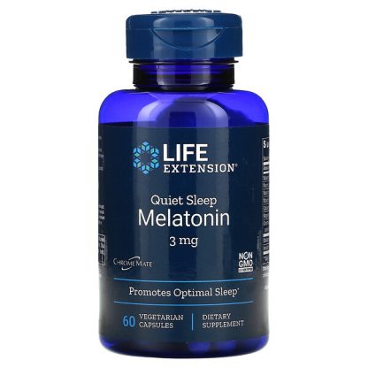 Life Extension, Quiet Sleep Melatonin, 3 mg, 60 Vegetarian Capsule