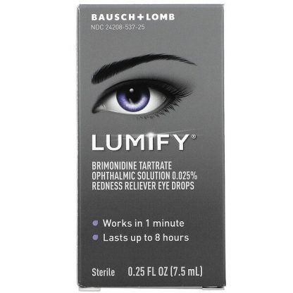 Lumify, Redness Reliever Eye Drops, 0.25 fl oz (7.5 ml)