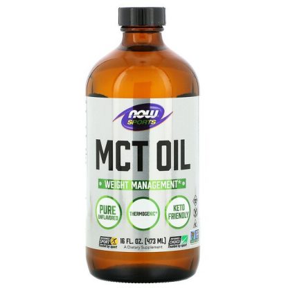 NOW Foods, Sports, MCT Oil, Unflavored, 16 fl oz (473 ml)