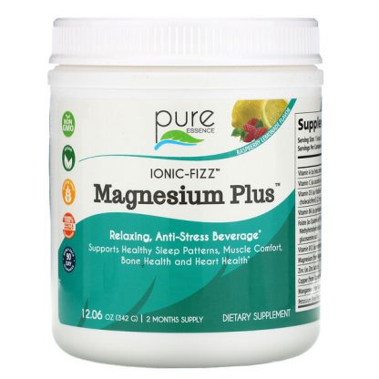 Pure Essence, Ionic-Fizz, Magnesium Plus, Raspberry Lemonade, 12.06 oz (342 g)