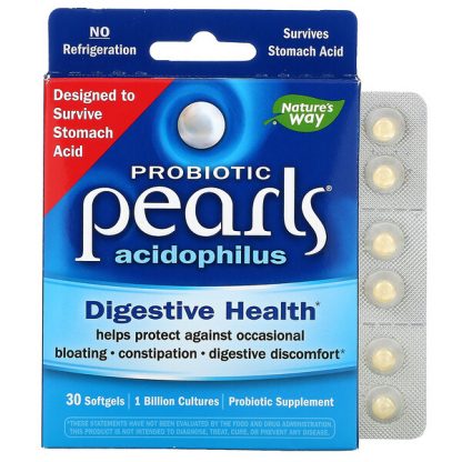 Enzymatic Therapy, Probiotic Pearls Acidophilus, 1 Billion, 30 Softgels