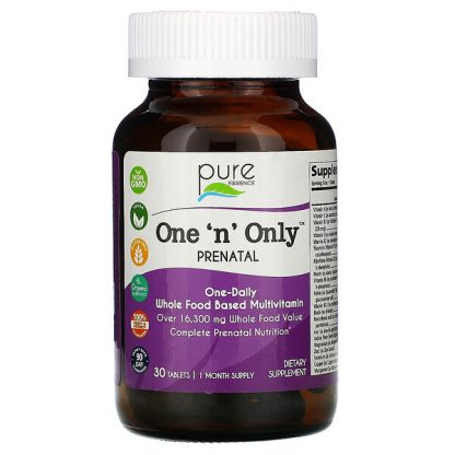 Pure Essence, One 'n' Only PreNatal, 30 Tablets