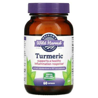 Oregon's Wild Harvest, Turmeric, 60 Capsules