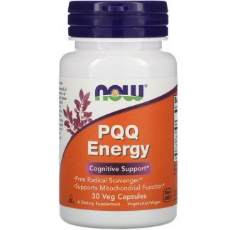 NOW Foods, PQQ Energy, 20 mg, 30 Veg Capsules