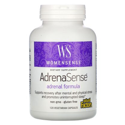 Natural Factors, WomenSense, AdrenaSense, Adrenal Formula, 120 Vegetarian Capsules