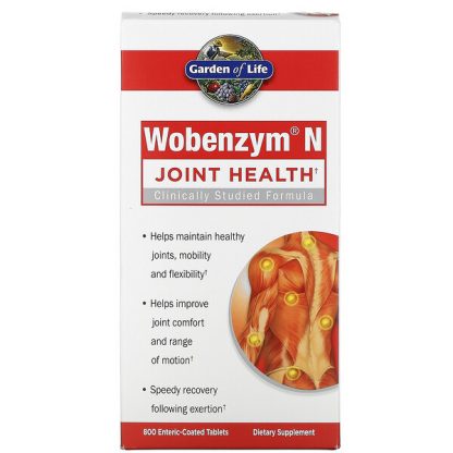 Wobenzym N, Joint Health, 800 Enteric-Coated Tablets