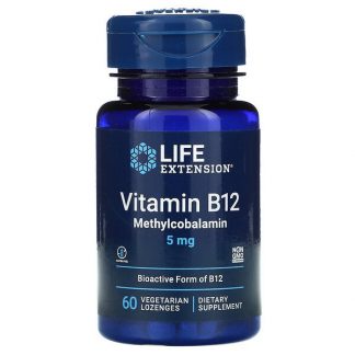 Life Extension, Vitamin B12 Methylcobalamin, 5 mg, 60 Vegetarian Lozenges