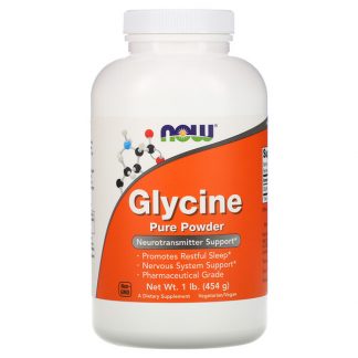 NOW Foods, Glycine, Pure Powder, 1 lb (454 g)