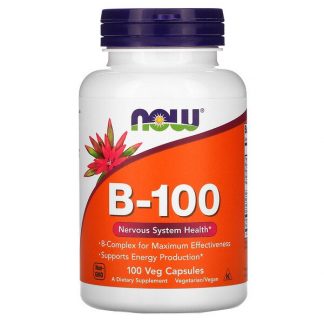 NOW Foods, B-100, 100 Veg Capsules