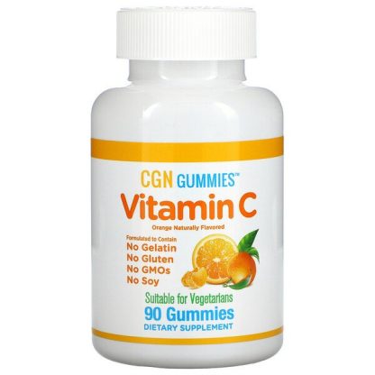 California Gold Nutrition, Vitamin C Gummies, Natural Orange Flavor, Gelatin Free, 90 Gummies