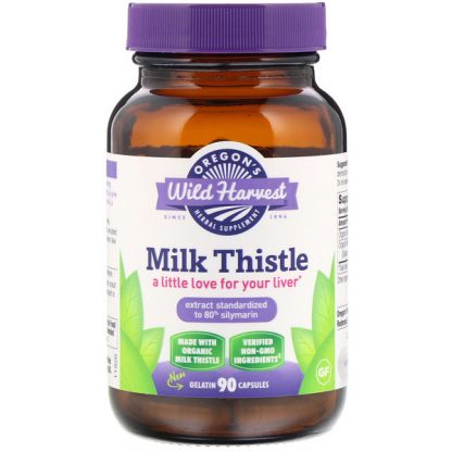 Oregon's Wild Harvest, Milk Thistle, 90 Gelatin Capsules