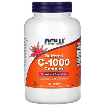 NOW Foods, Buffered C-1000 Complex, 180 Tablets