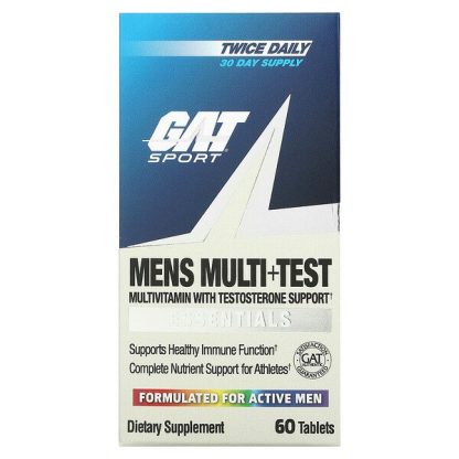 GAT, Mens Multi + Test, 60 Tablets