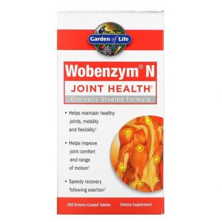 Wobenzym N, Joint Health, 200 Enteric-Coated Tablets