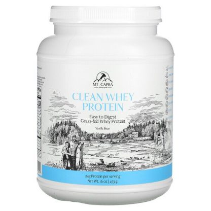 Mt. Capra, Clean Whey Protein, Vanilla Bean, 16 oz (453 g)