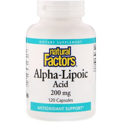 Natural Factors, Alpha-Lipoic Acid, 200 mg, 120 Capsules