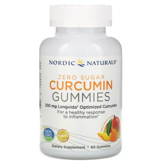 Nordic Naturals, Curcumin Gummies, Mango, 100 mg, 60 Gummies