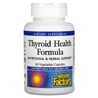 Natural Factors, Thyroid Health Formula, 60 Vegetarian Capsules